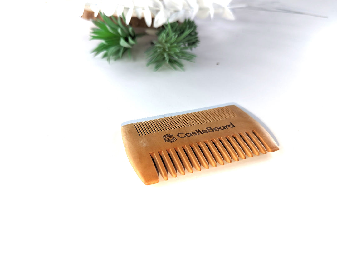 Wooden Double Sided Beard Comb