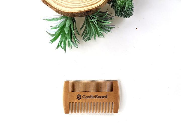 Wooden Double Sided Beard Comb