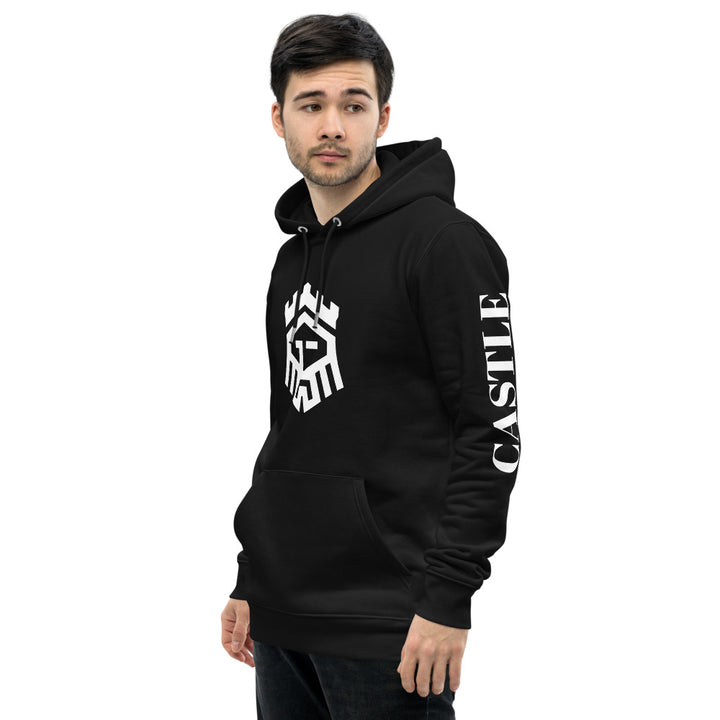 Castlebeard Logo Print Black Unisex essential eco hoodie