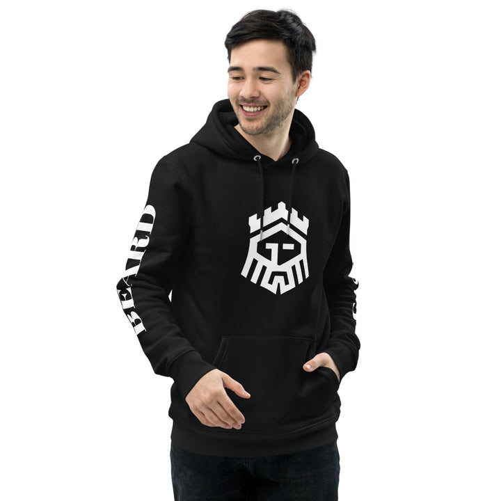Castlebeard Logo Print Black Unisex essential eco hoodie