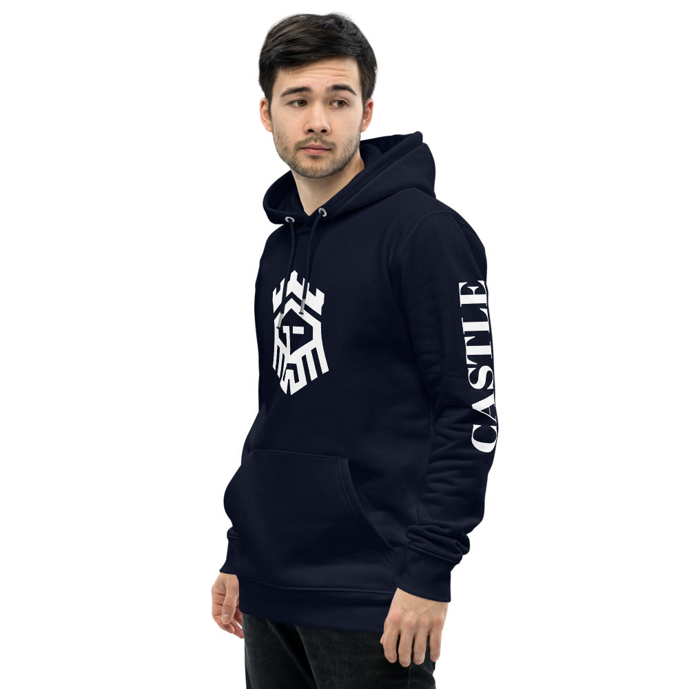 Castlebeard Logo Print Black Unisex essential eco hoodie