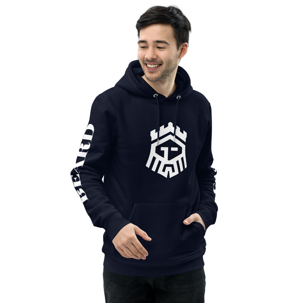 Castlebeard Logo Print Black Unisex essential eco hoodie