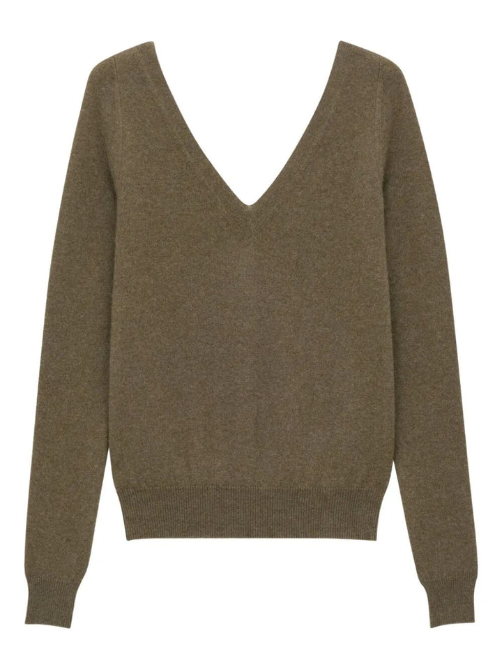 Saint Laurent Women V-Neck Cashmere Sweater