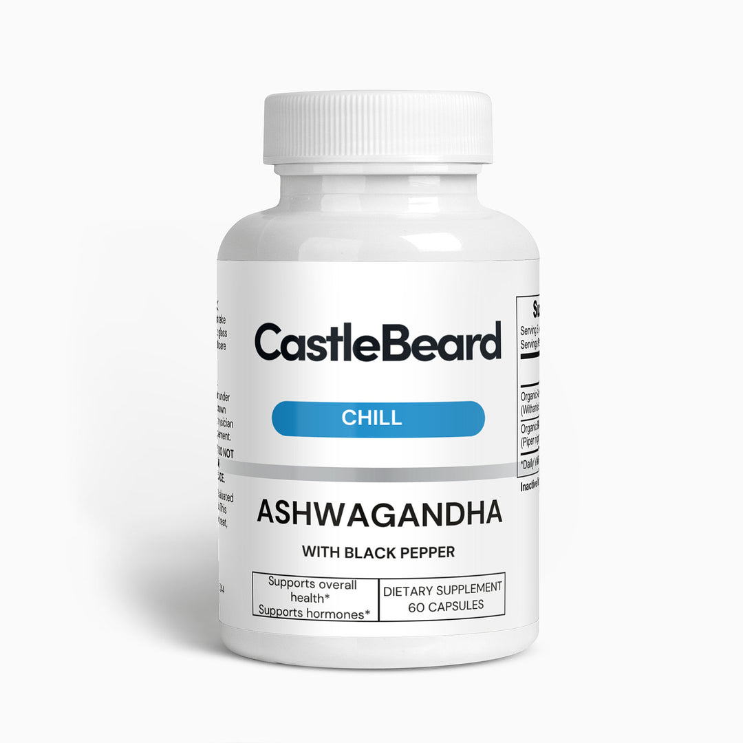 Castlebeard Ashwagandha Stress and Mood Calming Vegan Supplement Non-GMO & Gluten Free 60 ct
