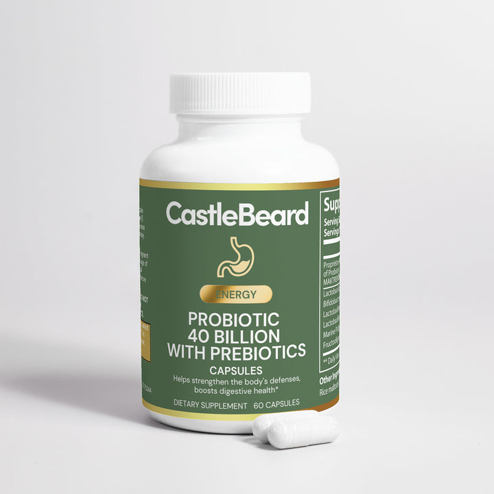 Castlebeard Prebiotic Probiotic Supplement 60 Ct