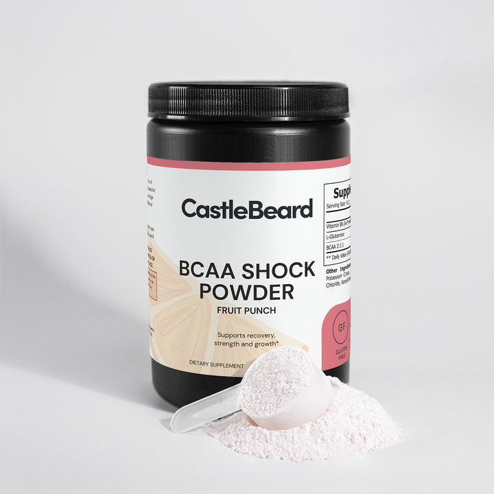 Castlebeard Branched Chain Amino Acids Powder Fruit Punch Flavor BCAA 4000mg
