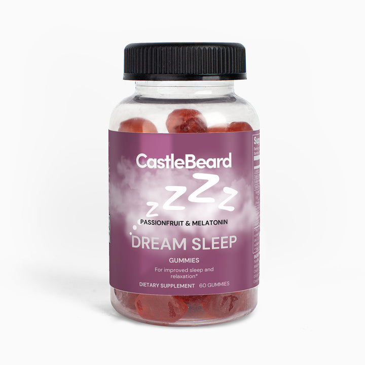 Castlebeard Passion Fruit Melatonin Sleep Gummies Vegan
