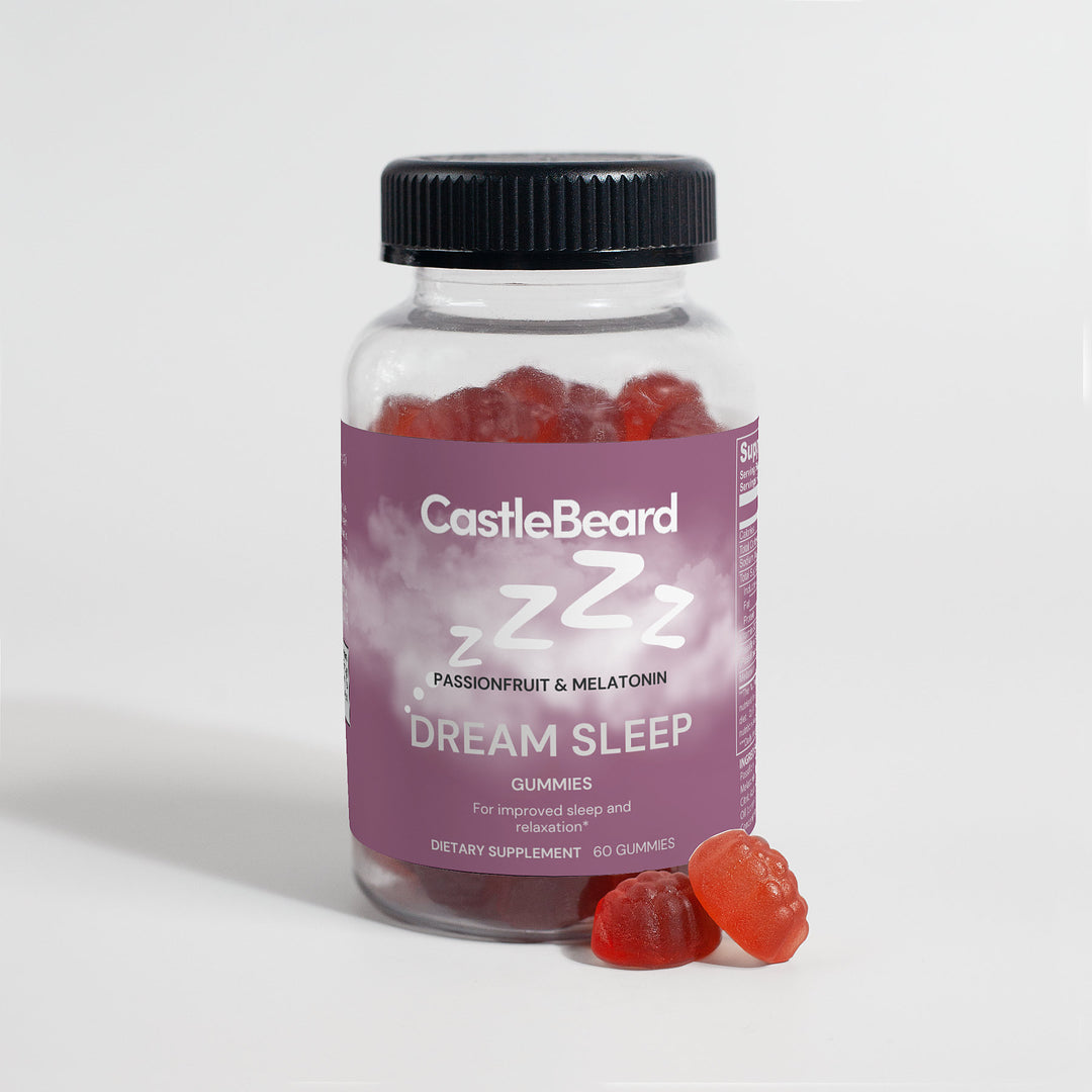 Castlebeard Passion Fruit Melatonin Sleep Gummies Vegan