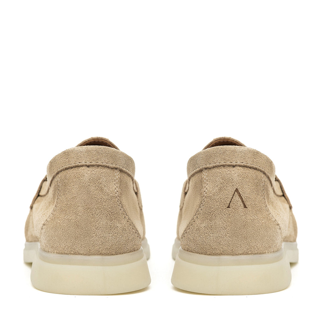 Torino Suede Loafers in Beige