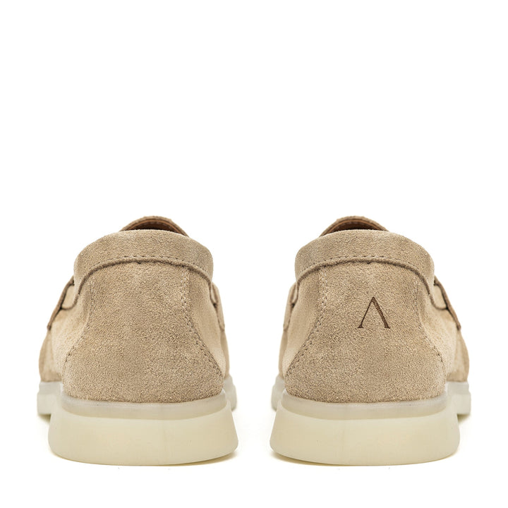 Torino Suede Loafers in Beige