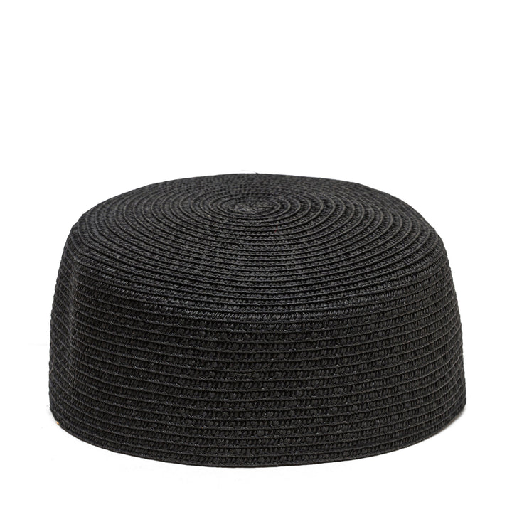 Hartym Double Chain Hat in Black