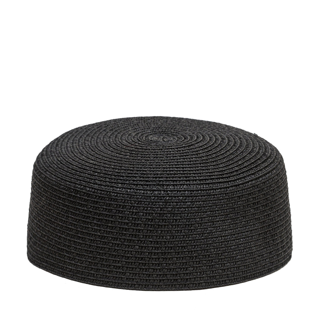 Hartym Double Chain Hat in Black