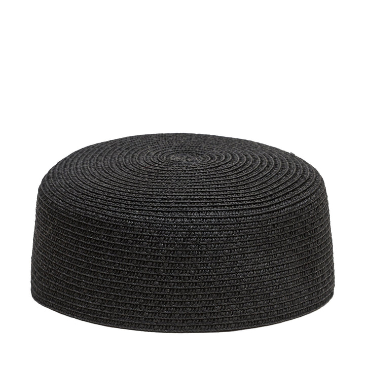 Hartym Double Chain Hat in Black
