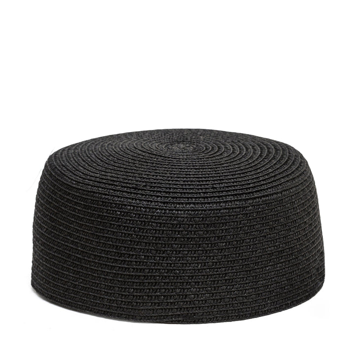 Hartym Double Chain Hat in Black