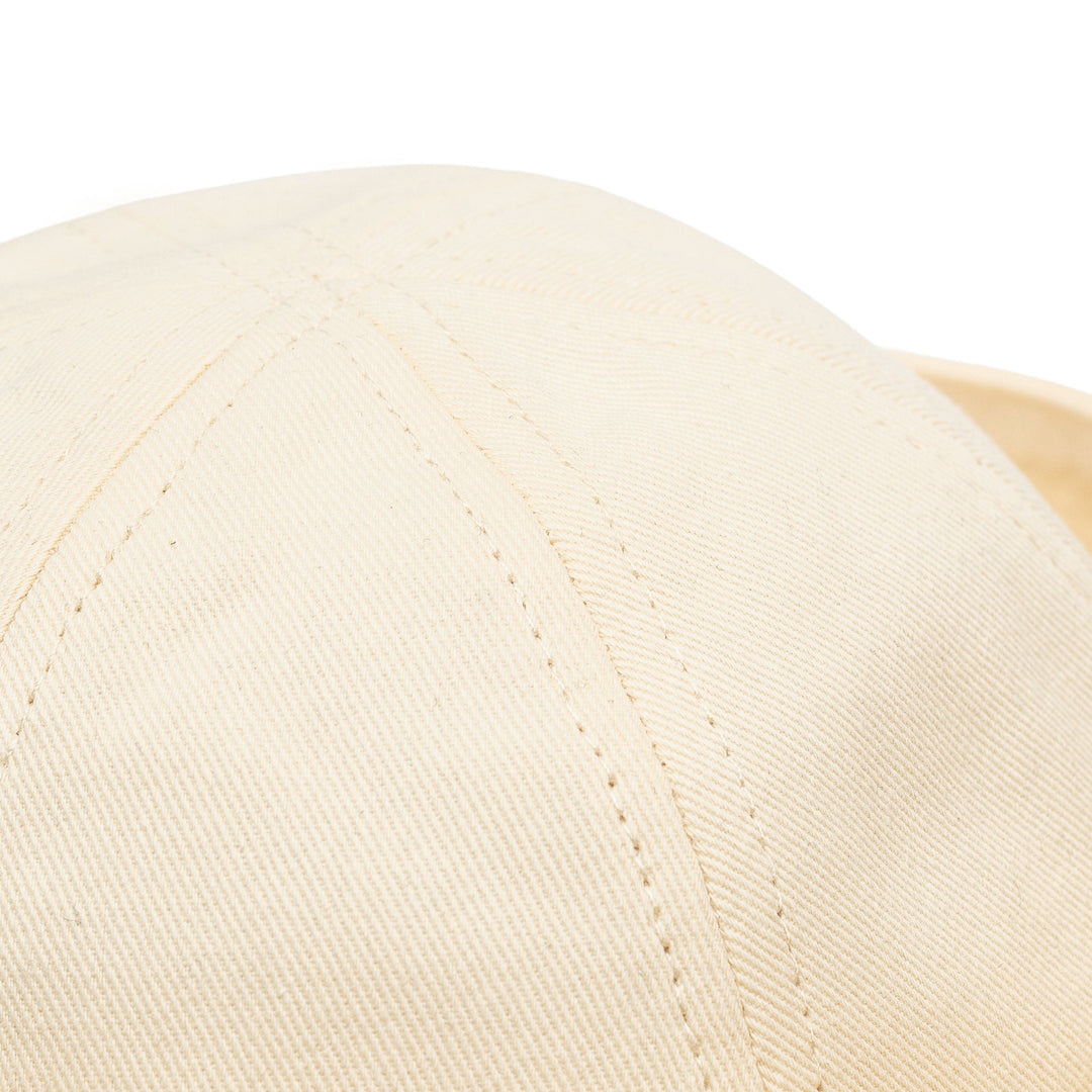 Sailor Cotton Folded Brim Hat in Ivory