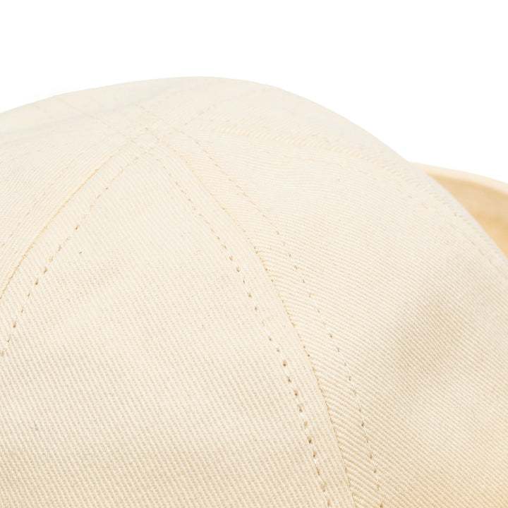 Sailor Cotton Folded Brim Hat in Ivory