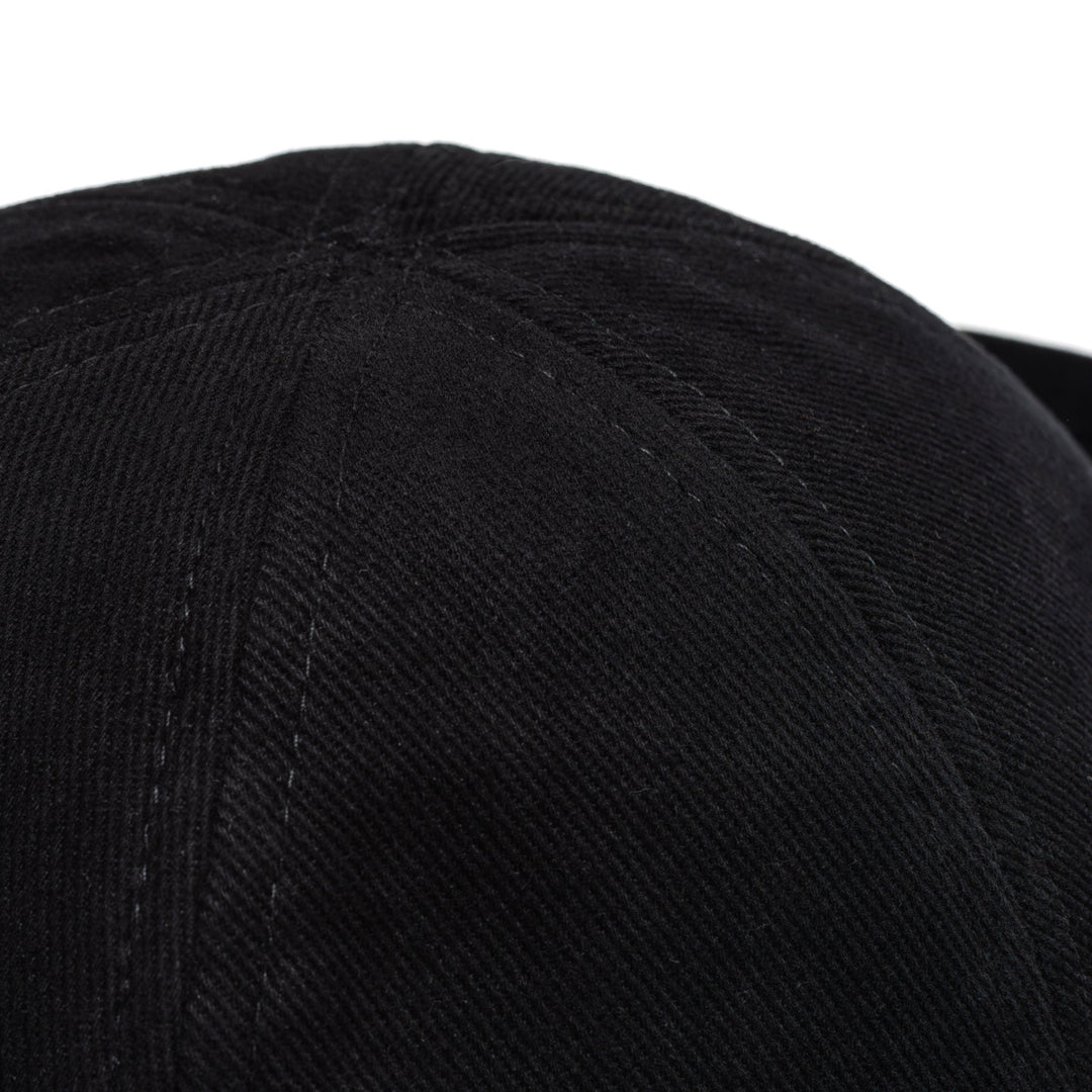 Sailor Cotton Folded Brim Hat in Black