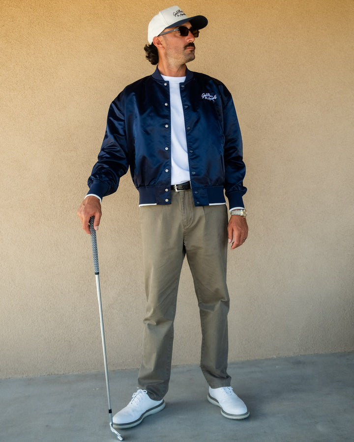 God Bless America Bomber Jacket - Navy