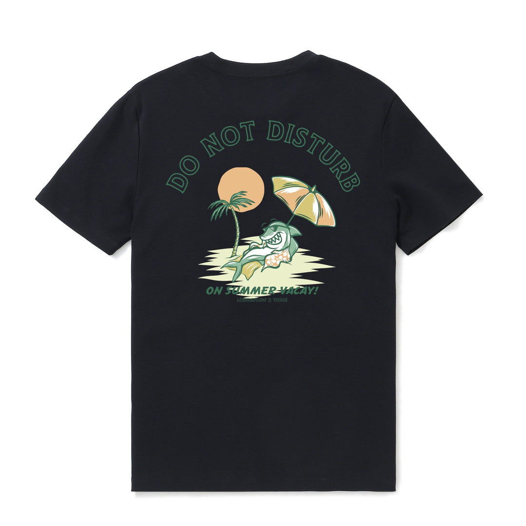 Hawaiian Tee For Men Do not Disturb By Loindaflow Tee Crew Neck 100% Cotton - BLACK By Laihha Organna