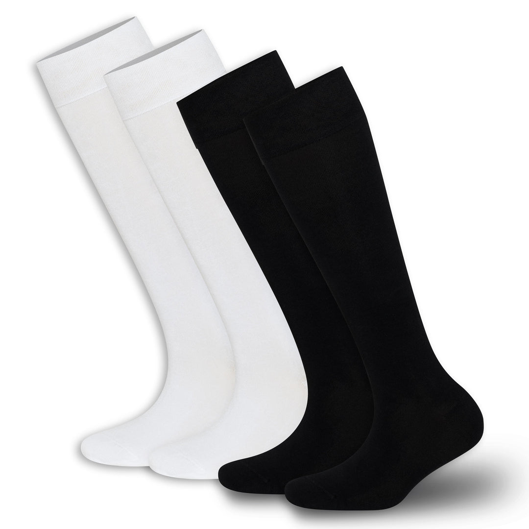 Women’s Bamboo Knee-High Socks 4-Pack – Soft & Breathable