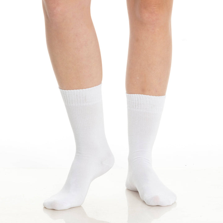 Men’s & Women’s Bamboo Diabetic Crew Socks 4-Pack