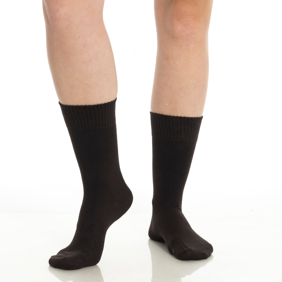 Men’s & Women’s Bamboo Diabetic Crew Socks 4-Pack