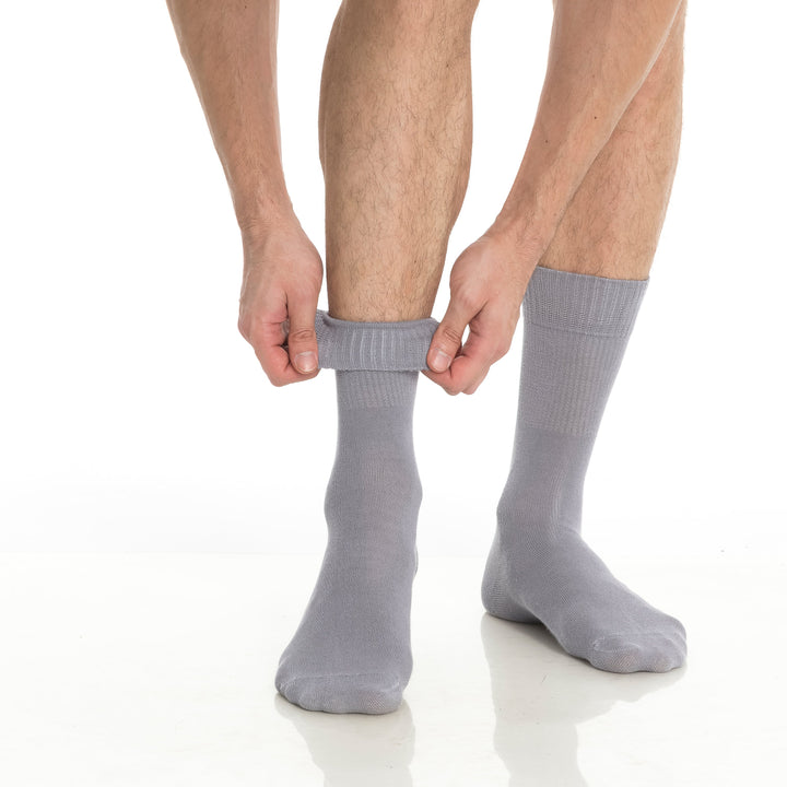 Men’s & Women’s Bamboo Diabetic Crew Socks 4-Pack