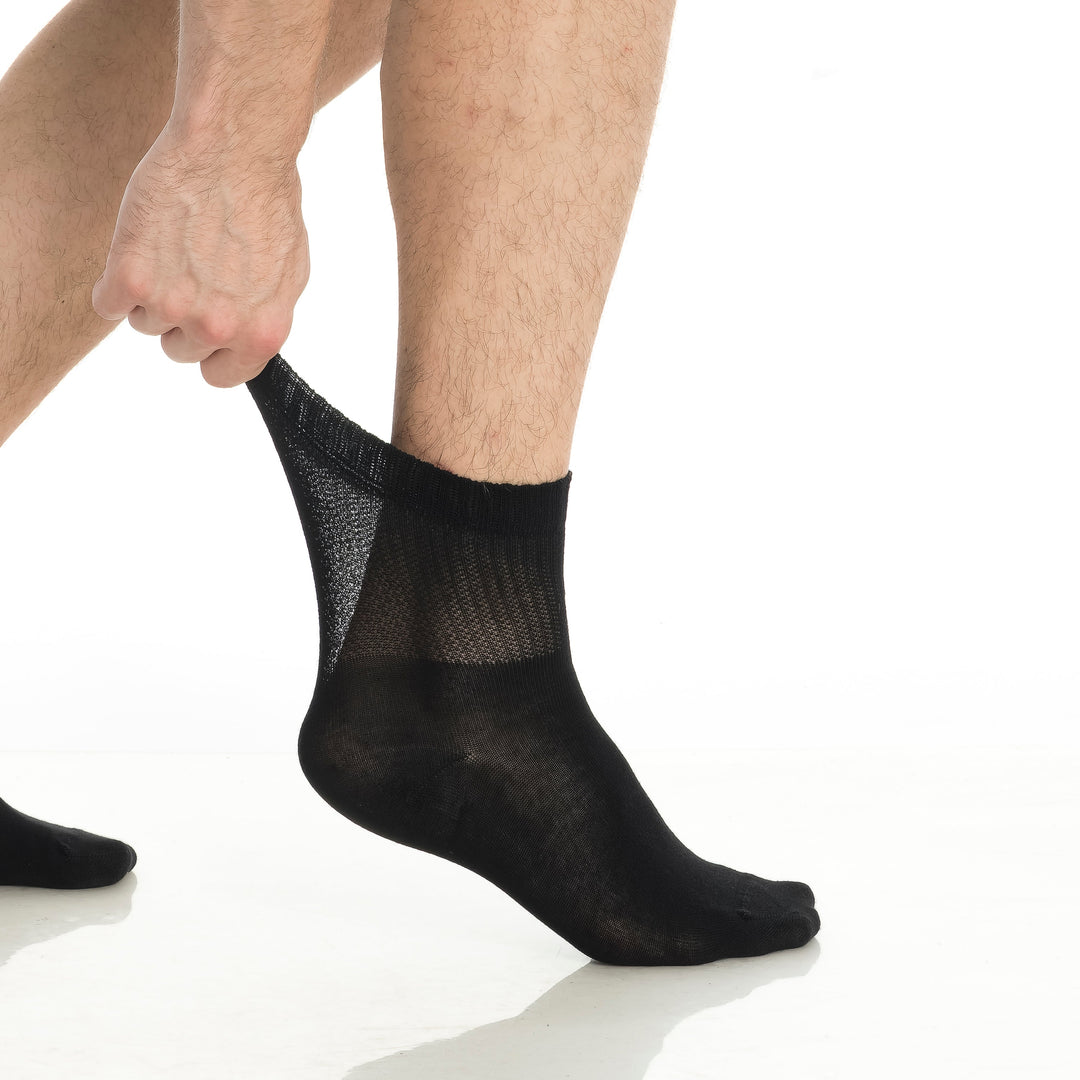 Men’s & Women’s Bamboo Diabetic Ankle Socks 4-Pack