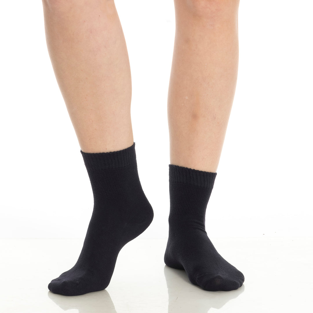 Men’s & Women’s Bamboo Diabetic Ankle Socks 4-Pack