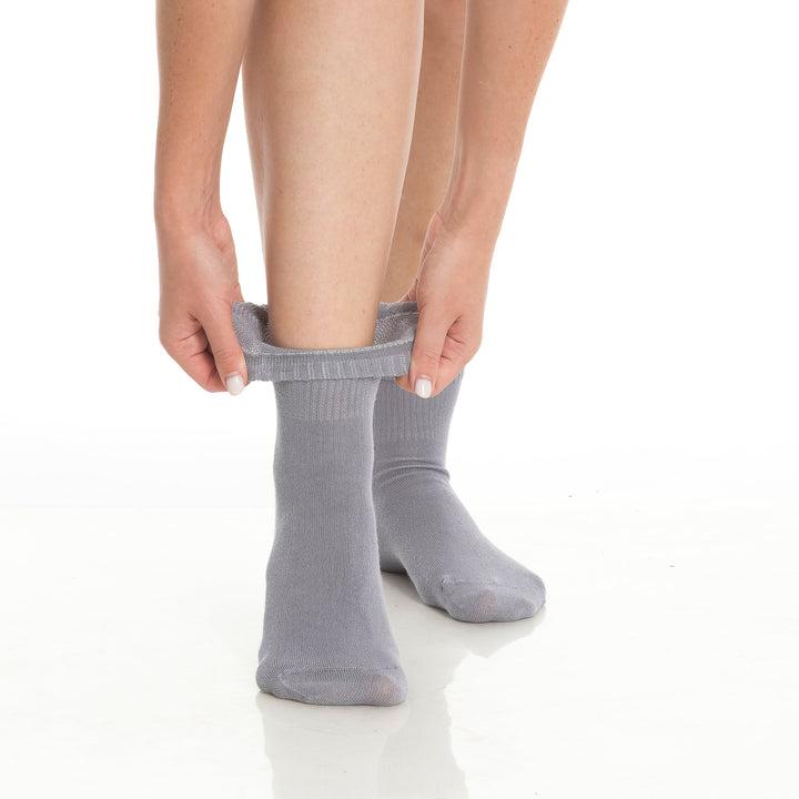 Men’s & Women’s Bamboo Diabetic Ankle Socks 4-Pack
