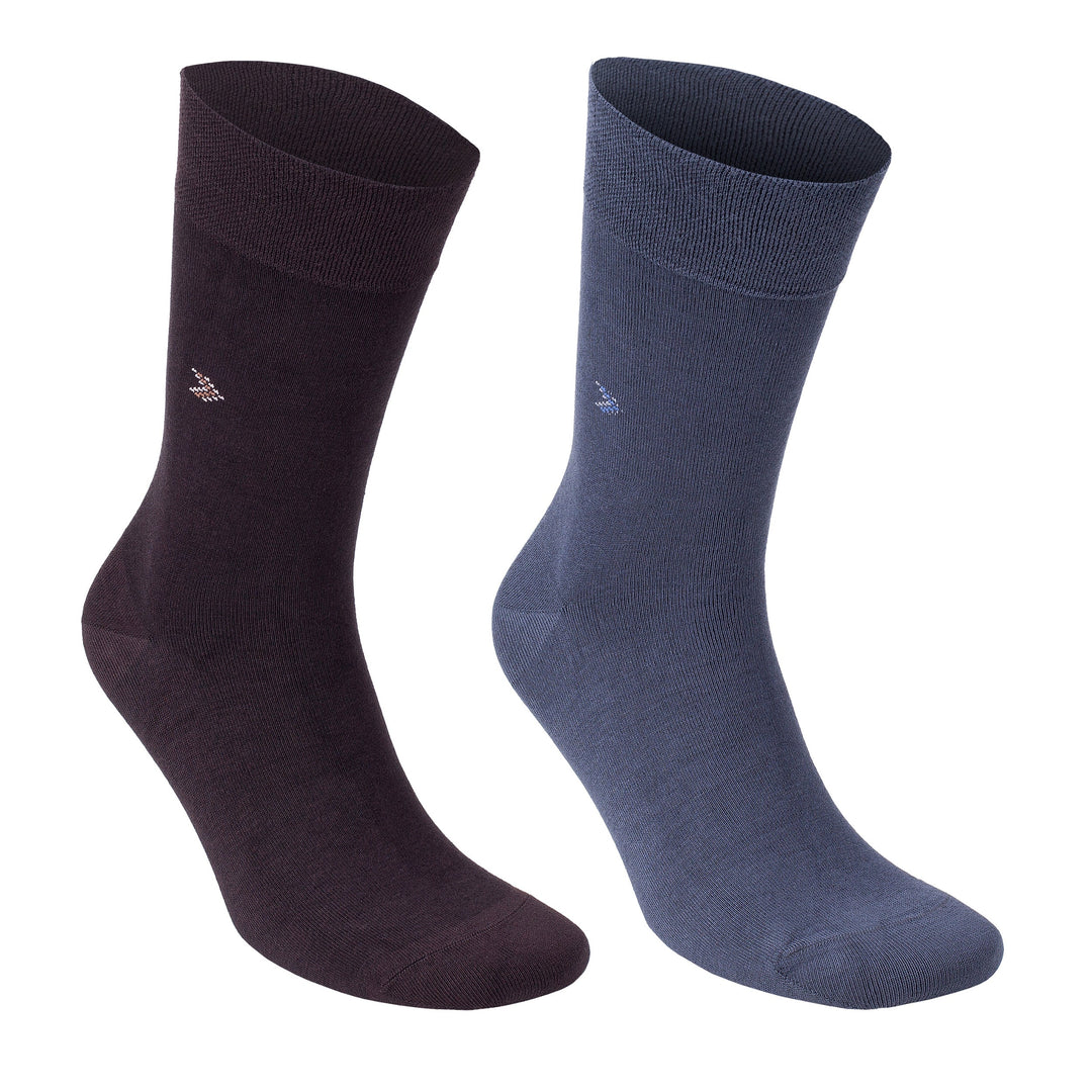 Men’s Bamboo Dress Socks 6-Pack Gift Box, Dark Neutrals