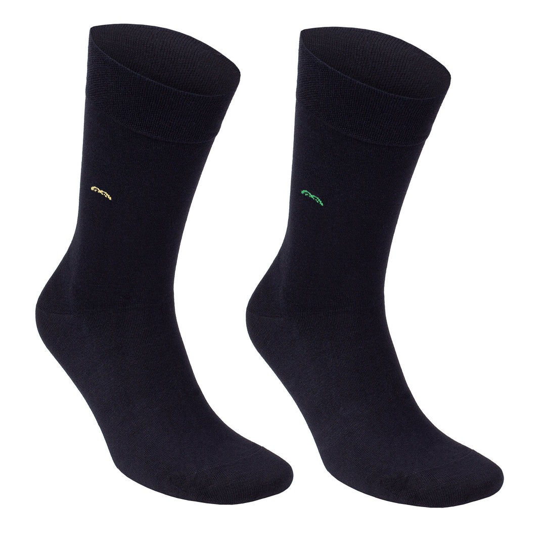 Men’s Bamboo Trouser Socks 6-Pack, All Black