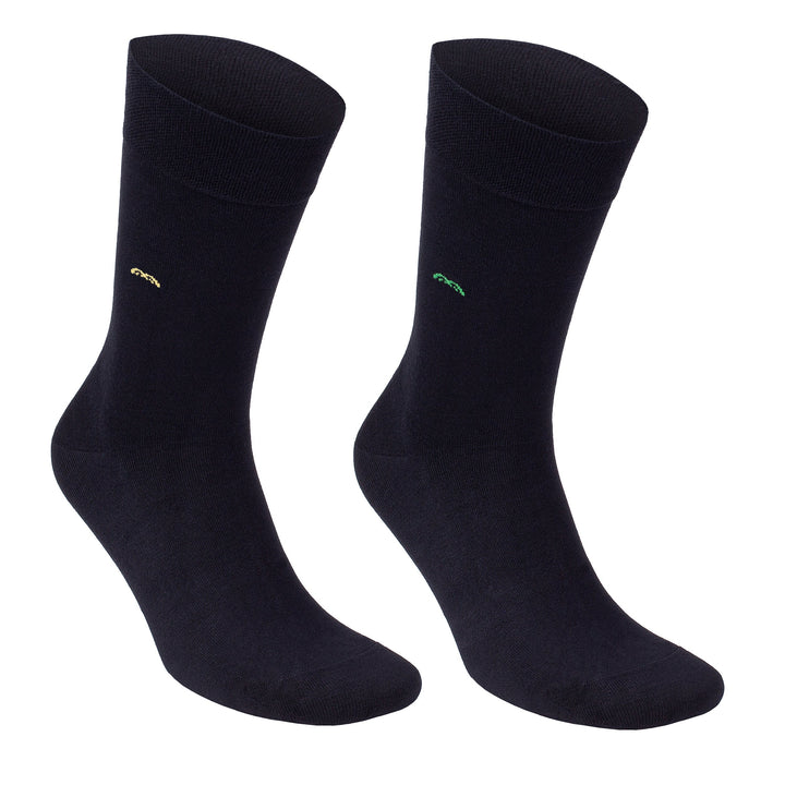 Men’s Bamboo Trouser Socks 6-Pack, All Black