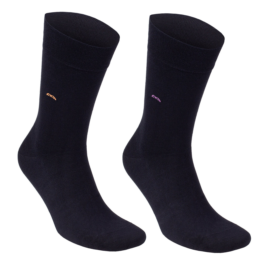 Men’s Bamboo Trouser Socks 6-Pack, All Black