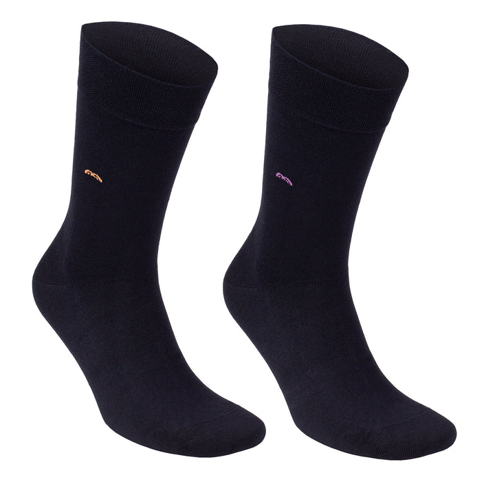 Men’s Bamboo Trouser Socks 6-Pack, All Black