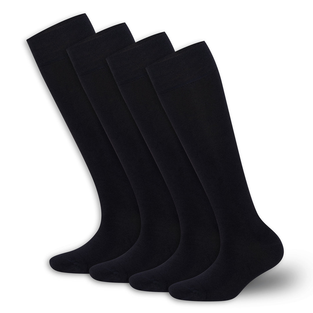 Women’s Bamboo Knee-High Socks 4-Pack – Soft & Breathable