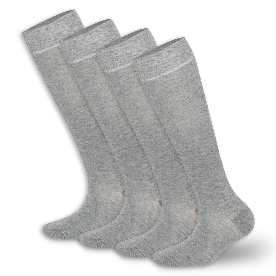 Women’s Bamboo Knee-High Socks 4-Pack – Soft & Breathable