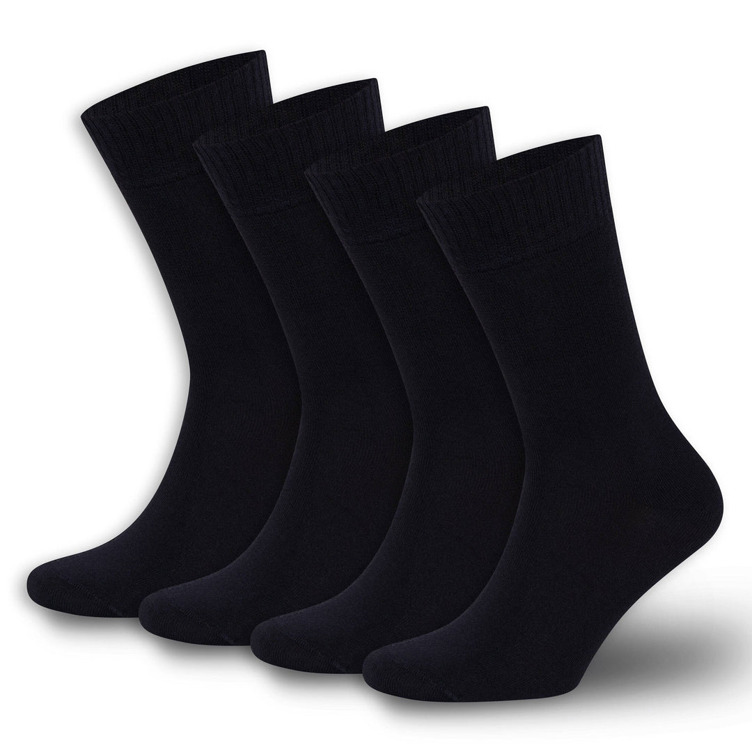 Men’s & Women’s Bamboo Diabetic Crew Socks 4-Pack