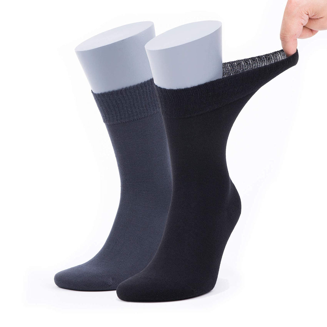 Men’s Bamboo Diabetic Socks 2-Pack - Ultra Thin