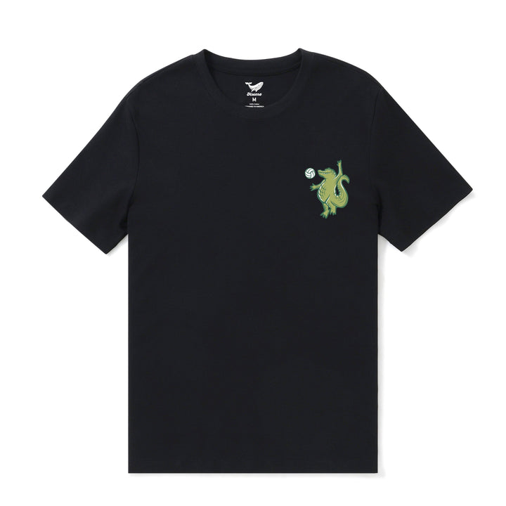 Hawaiian Tee For Men Backyard Beach Party By Loindaflow Tee Crew Neck 100% Cotton - BLACK By Laihha Organna
