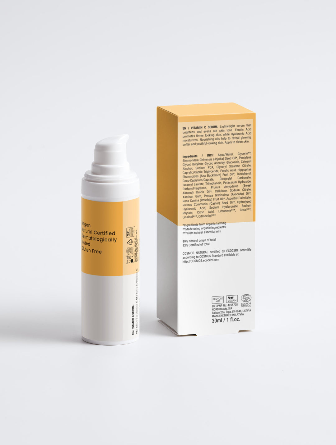 Vitamin C Face Serum with Ferulic & Hyaluronic Acid