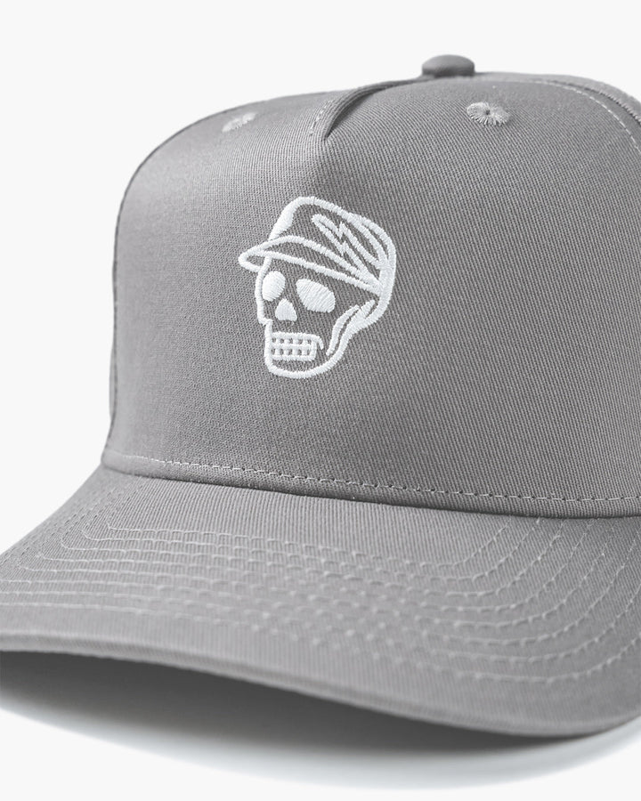 A-Player Skull Caddie Hat - Light Grey