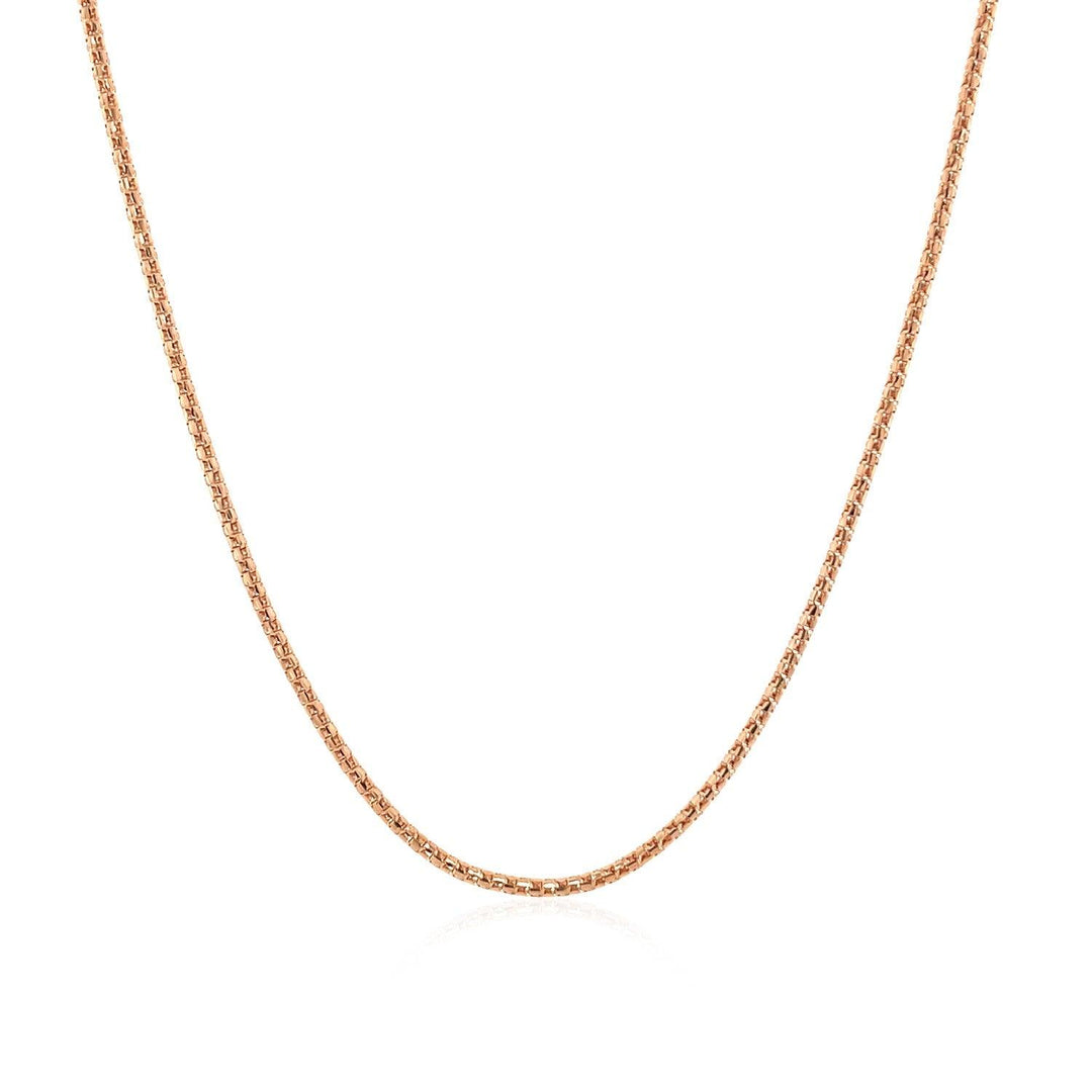 14k Rose Gold Adjustable Popcorn Chain (1.30 mm)