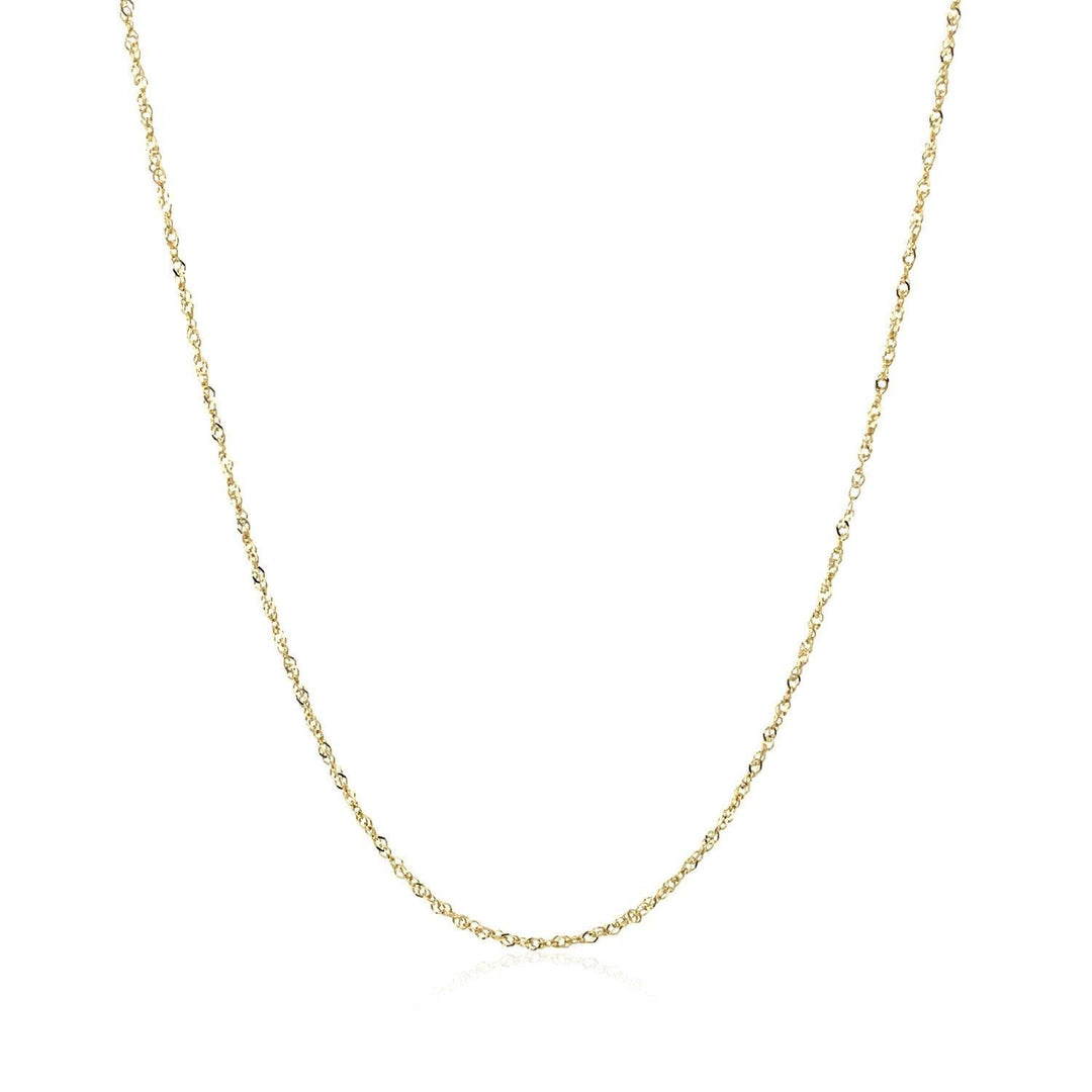 14k Yellow Gold Singapore Chain 0.81 mm