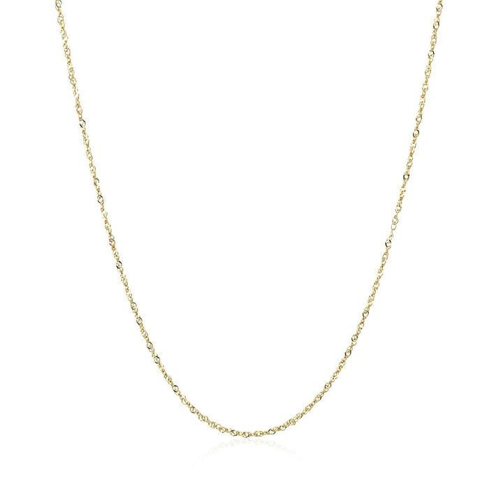 14k Yellow Gold Singapore Chain 0.81 mm