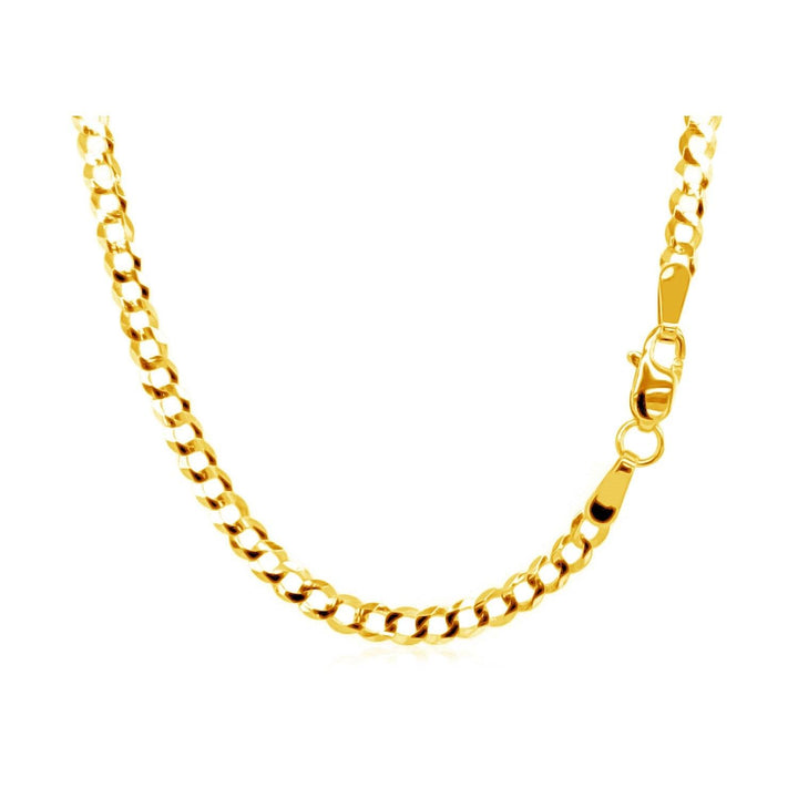 10k Yellow Gold Curb Chain (2.60 mm)