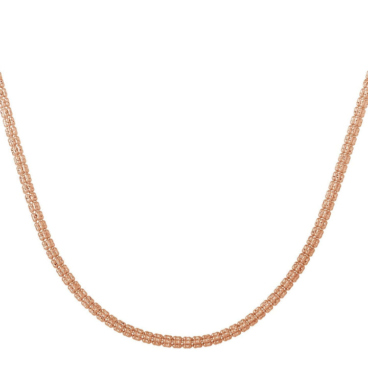 Ice Barrel Chain in 14k Rose Gold (3.1 mm)