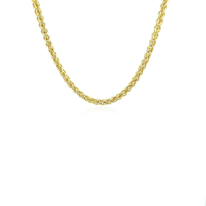 14k Yellow Gold Light Weight Wheat Chain (2.80 mm)
