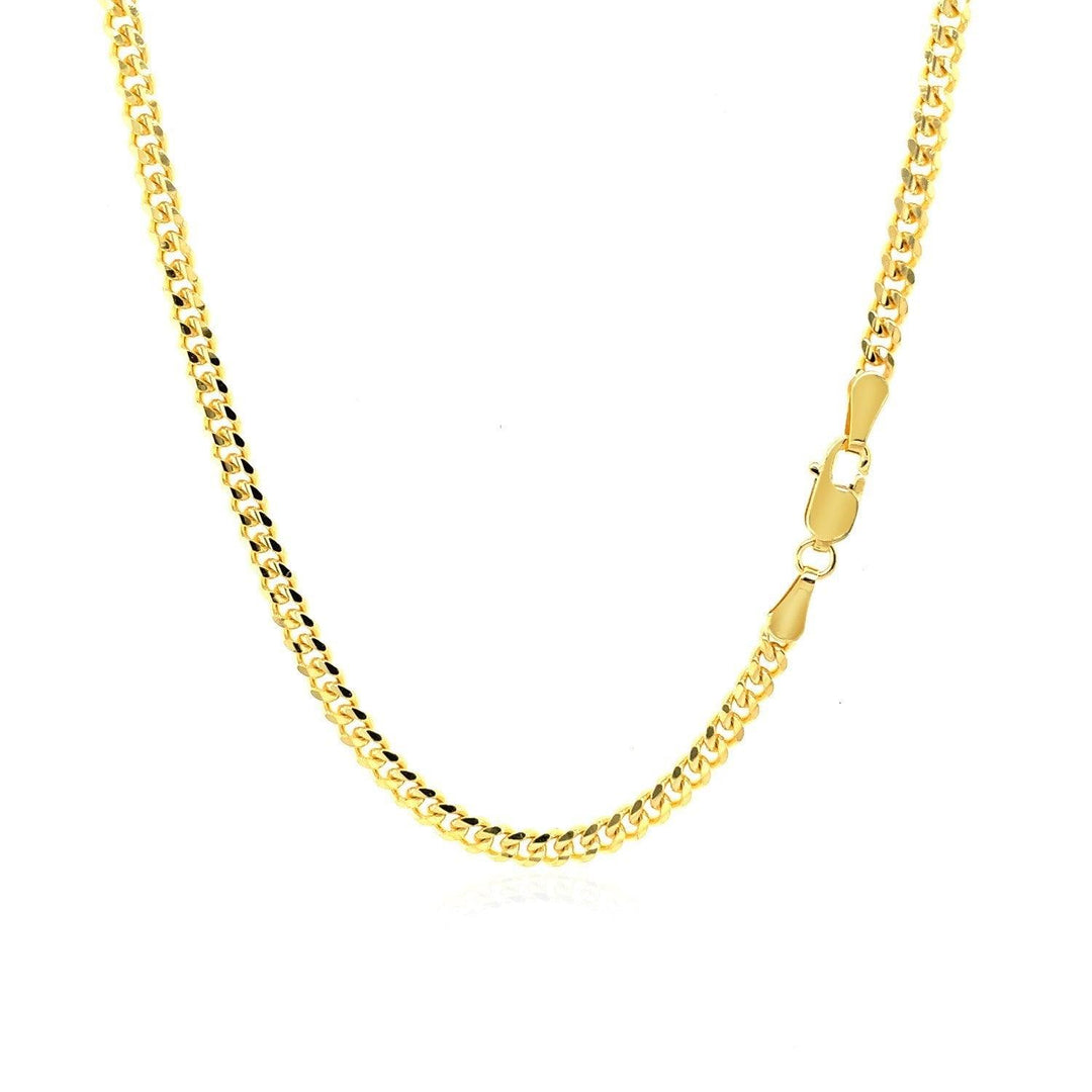 3.30mm 14K Yellow Gold Gourmette Chain