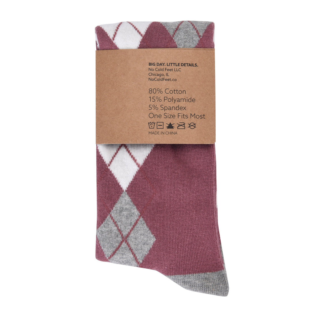 Desert Rose Argyle Socks